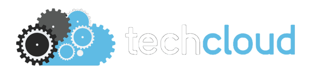 Tech Cloud Logo White